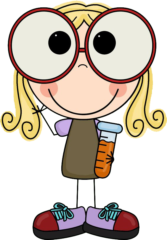 Scientist Clipart Intelligent Person - Cientifico Animado (564x813)