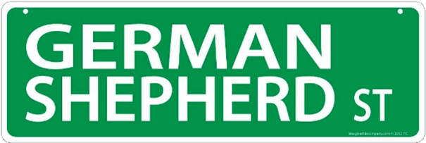 German Shepherd Street Sign - Imagine This German Shepherd Lover Gift Box (800x491)