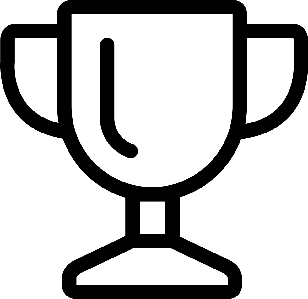 Vector Intelligent Object Comments - Winners Cup Symbol In White (981x952)