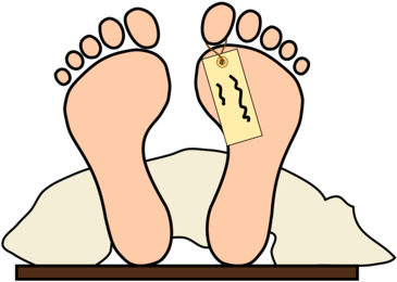Death Cadaver Coffin Murder Body Bag - Cadaver Clipart (398x340)