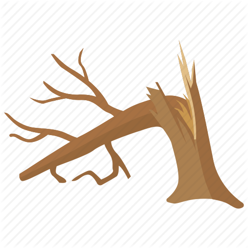 Dead Tree Icon Clipart Tree Clip Art - Broken Branch Clip Art (512x512)