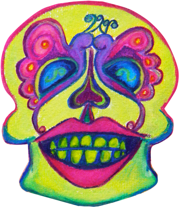 Clipart Skull Day The Dead - Illustration (1160x772)