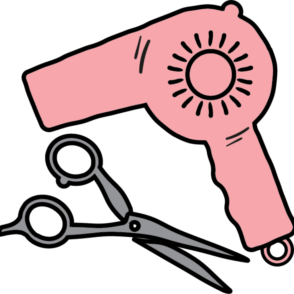 Salon Clipart Salon Clipart Hairdresser Icon Hair Dryer - Hair And Beauty Clipart (1024x1024)