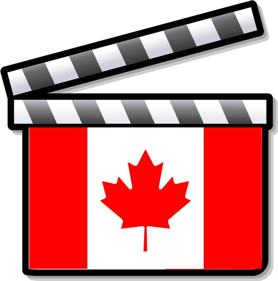Canada Film Clapperboard - Canada Flag (1024x1024)