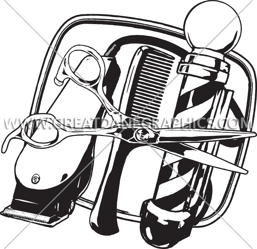 Shears Clipart Barber Shop - Art (825x798)