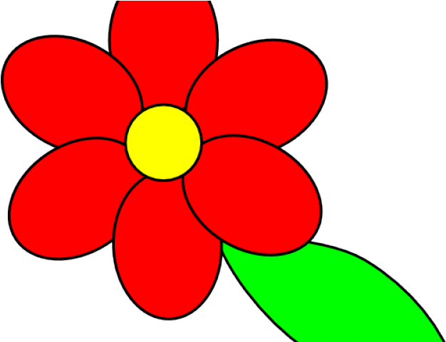 Petal Clipart Six - Fleur Clipart (640x480)