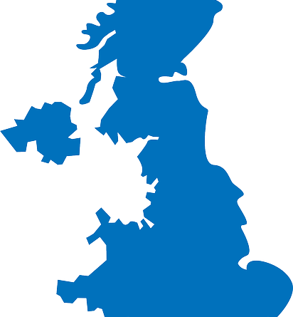 Robots In The Field - Wall Sticker Uk Places (412x445)