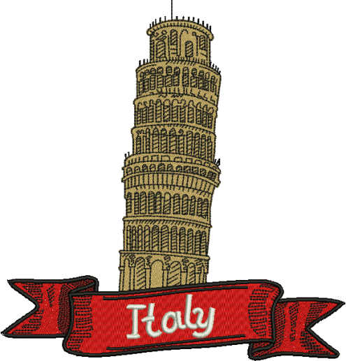 Leaning Tower Of Pisa Drawing Png (495x517)
