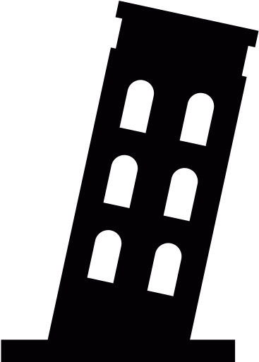 Leaning - Leaning Tower Of Pisa Icon (512x512)