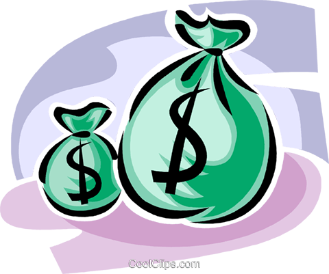 Bags Of Money Royalty Free Vector Clip Art Illustration - Clip Art (480x401)