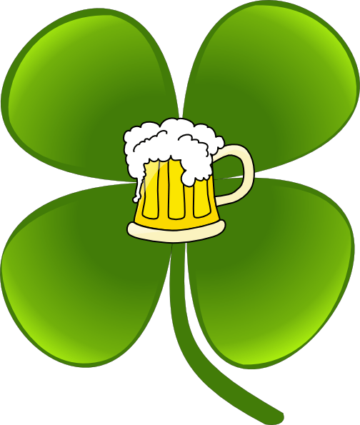 Leprechaun With Beer Transparent (504x595)