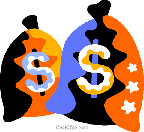 Money Bags Royalty Free Vector Clip Art Illustration - Money Bags Royalty Free Vector Clip Art Illustration (480x440)