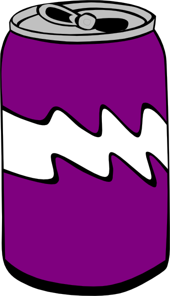 Grape Clipart Grape Soda - Can Clip Art (342x594)
