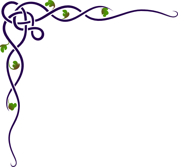 Clip Art At Clker Com Vector Online - Corner Border Design Green (600x561)