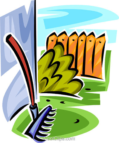 Garden Rake Royalty Free Vector Clip Art Illustration - Against Clipart (398x480)