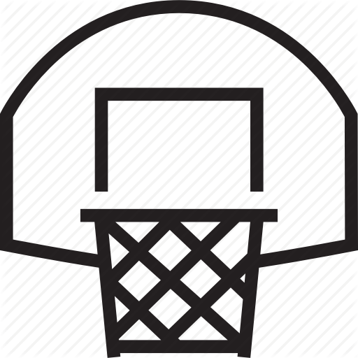 Basketball Net Icon Png Clipart Canestro Backboard - Basketball Hoop Clipart Black And White (512x512)