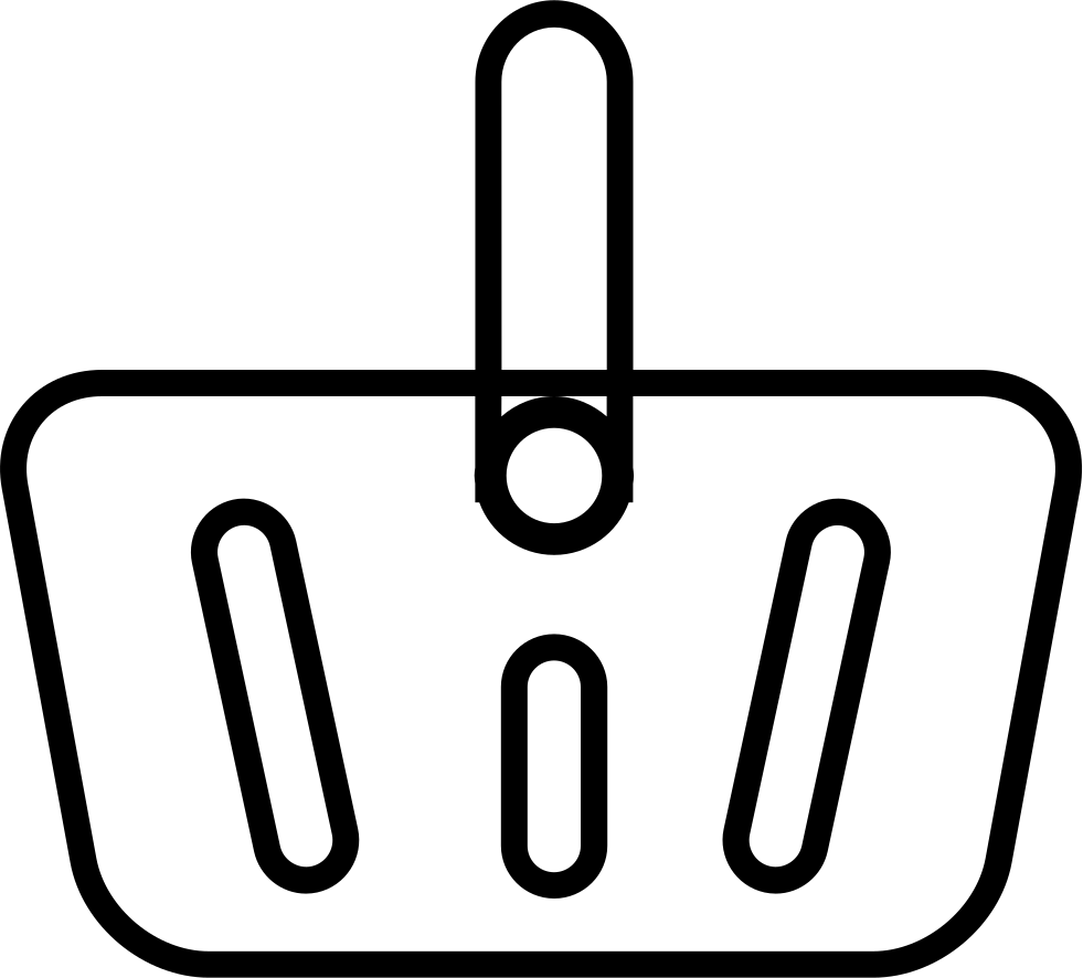 Shopping Basket Outline Comments - Basket (981x886)