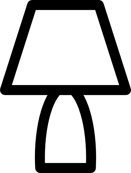 Lamp Outline Clip Art At Clipart Library - Outline Image Of Lamp (450x594)