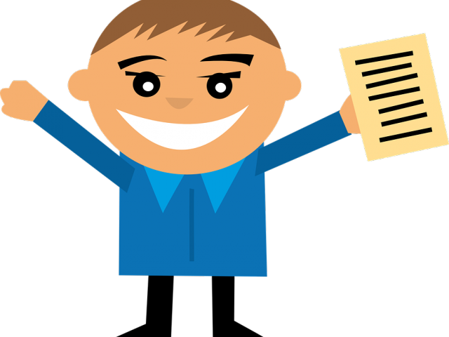 Customer Clipart Student - Happy Person Clip Art (640x480)