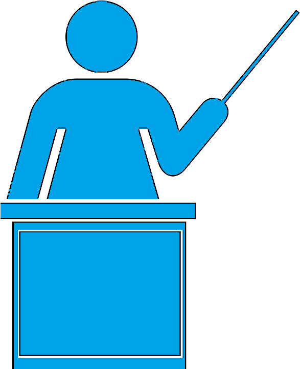 Image Of A Teacher To Represent Scholarly Experts - Teacher Clipart Black And White Png (616x720)