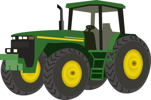 Farm At Getdrawings Com Free For Personal - Animated John Deere Tractor (500x331)