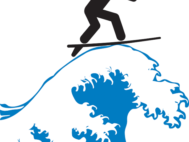 Surfboard Clipart Wave - Clipart Waves Transparent Background (640x480)