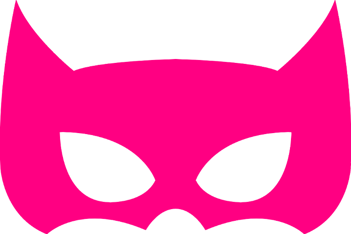 Superhero Mask Transparent Pink (719x480)