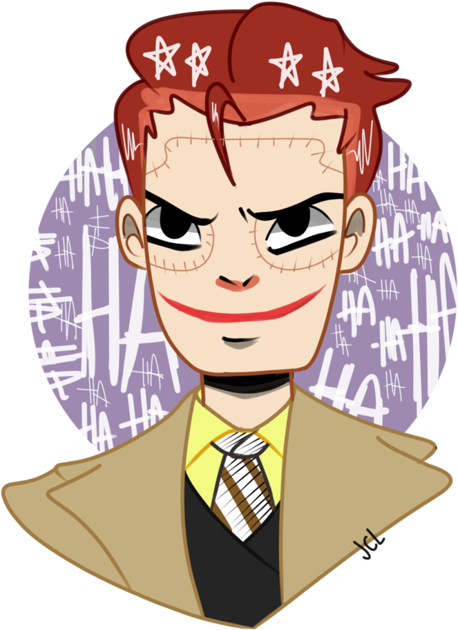 Gotham Clip Jerome Clip Art Black And White Library - Jerome Valeska Fanart (767x1042)