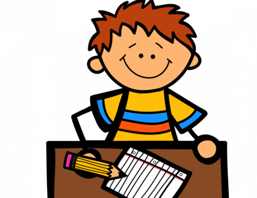 Kids Writing Clipart - Lesson Clipart (520x400)