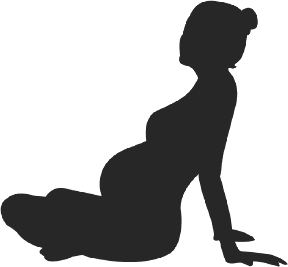 Pregnant Ladies Pack Silhouette - Silhouette Of A Pregnant Woman (1024x1024)