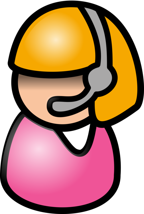 Telephone Call Switchboard Operator Cartoon Microphone - Clip Art People (505x750)
