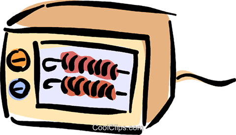 Toaster Oven Royalty Free Vector Clip Art Illustration - Illustration (480x274)
