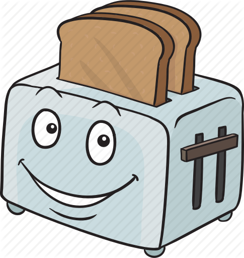 Graphic Freeuse Download Toaster Clipart Smiley Face - Angel In The Kitchen By Wilma Espaillat English & (485x512)