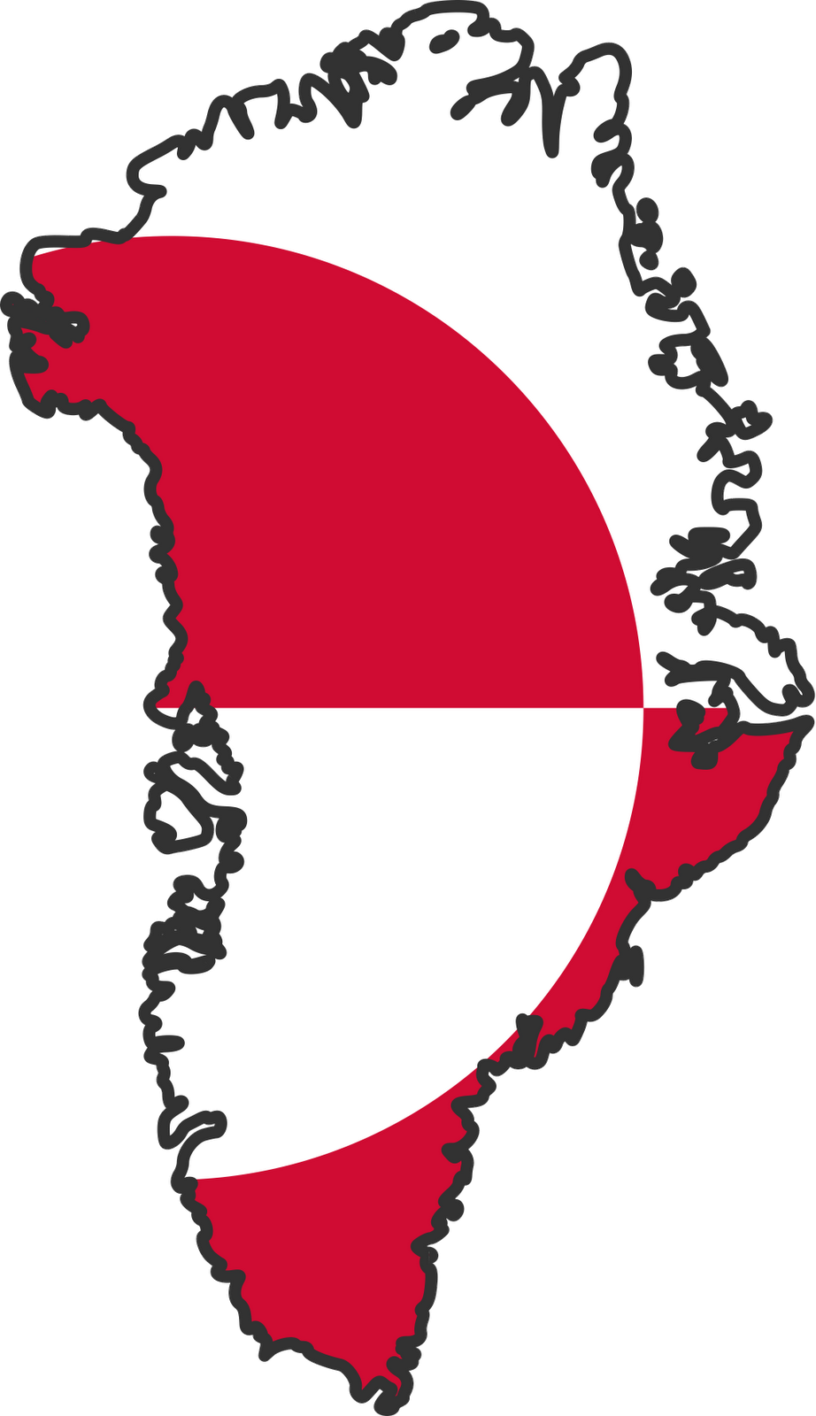 Common - Greenland Flag And Map (922x1600)