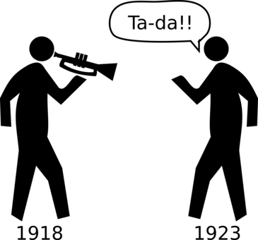 Pedestrian Computer Icons Traffic Sign Silhouette Trumpet - Ta Da Fanfare (365x340)