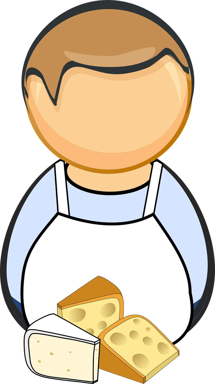 Cheesemaking Food Computer Icons Chef - Bread And Pastry Clip Art (716x1280)