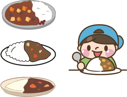Japanese Curry Japanese Cuisine Rice And Curry Indian - Japanese Curry Clipart (443x340)