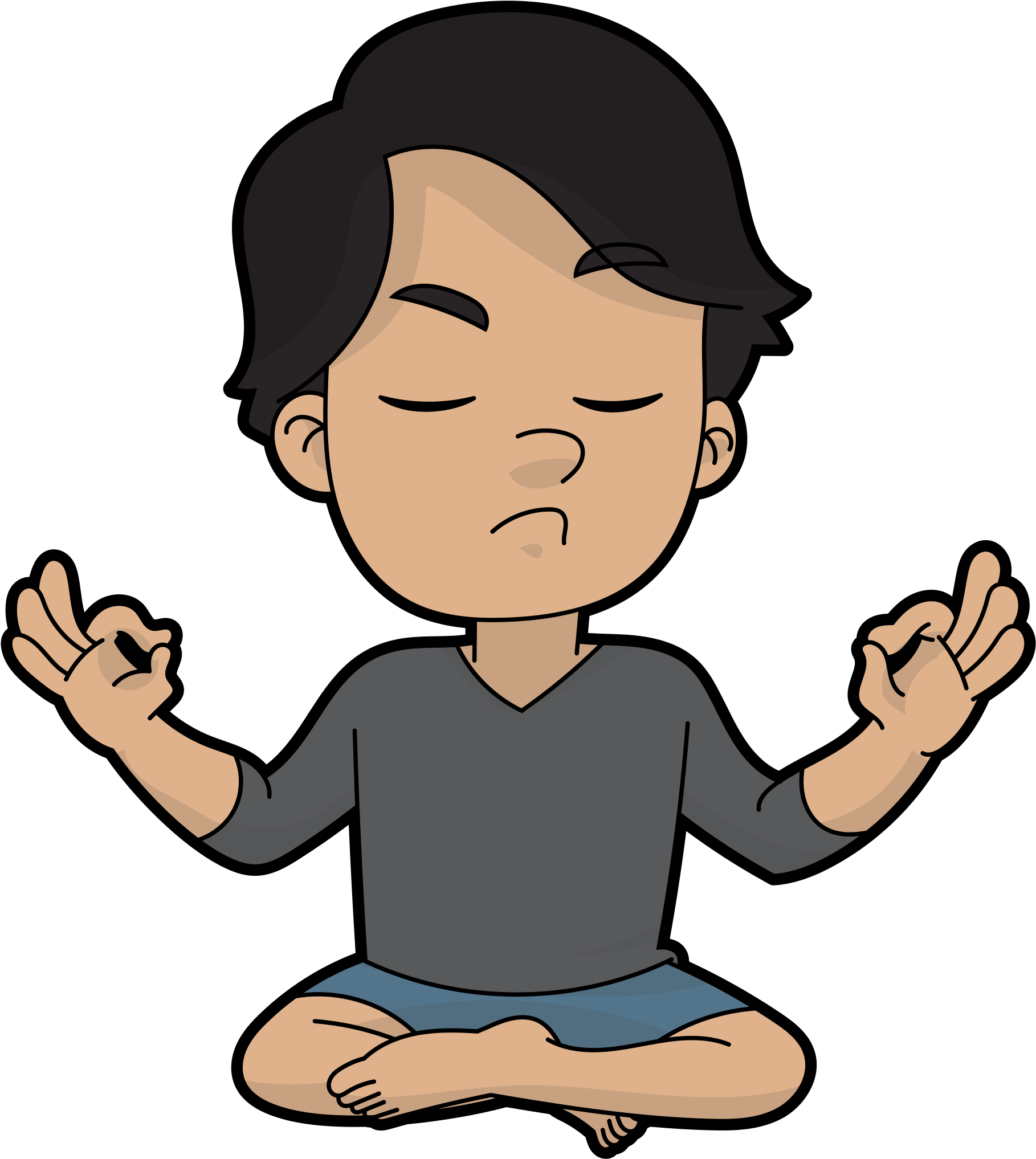 Vector Library Download Boy Svg Cartoon - Guy Cartoon Png (2000x2376)