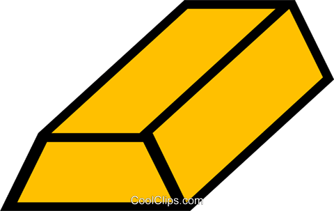 Gold Bar Royalty Free Vector Clip Art Illustration - Clip Art (480x303)
