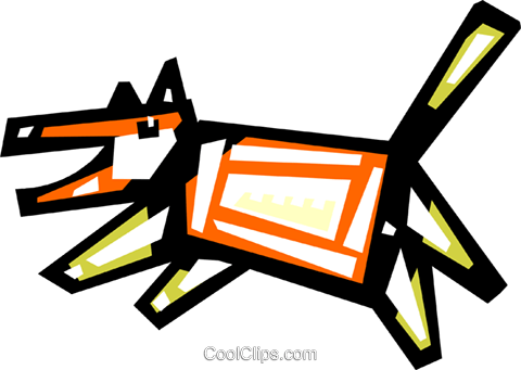Angry Dog Barking Royalty Free Vector Clip Art Illustration - Dog (480x341)