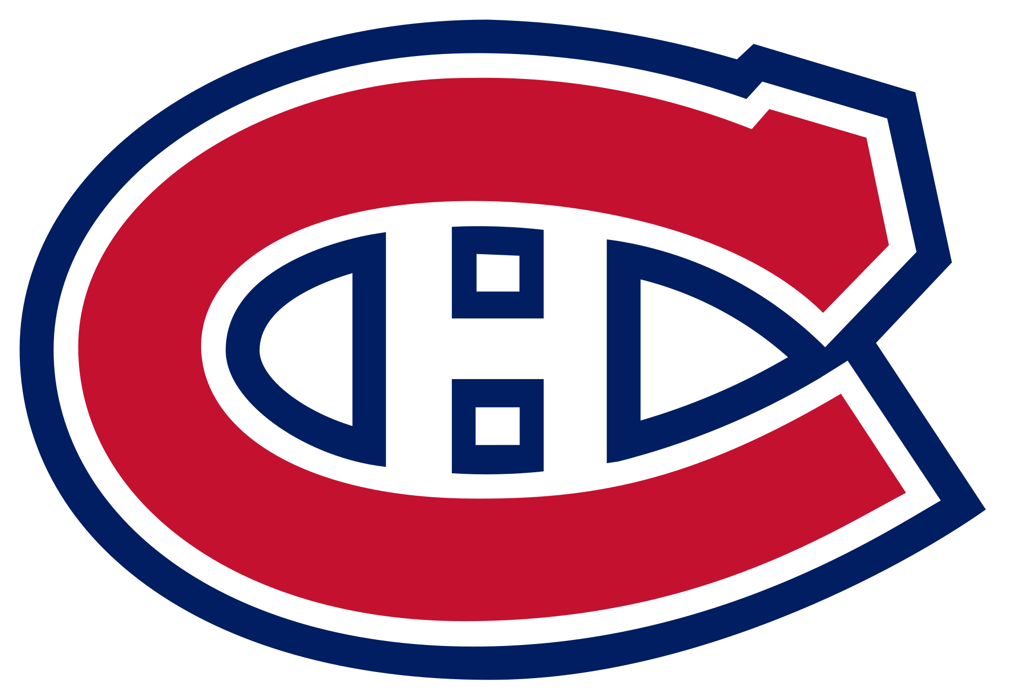 Nhl Series - Montreal Canadiens Wall Decal (2000x1371)