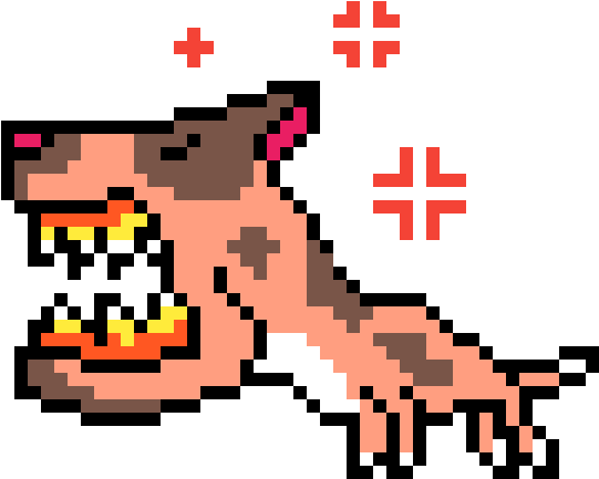 Angry Dog - Cartoon (1200x1200)