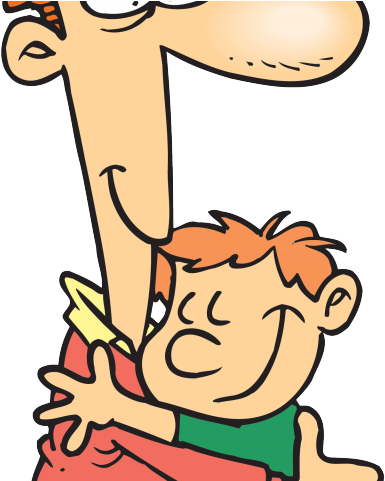 Hug Clipart Huge - Father Hugging Son Clipart (640x480)
