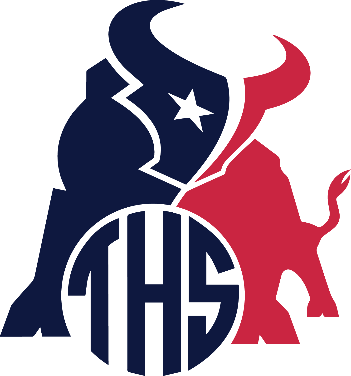 Houston Texans Toro Monogram Decal Monogram Decal, - Houston Texans Toro Logo (1476x1581)