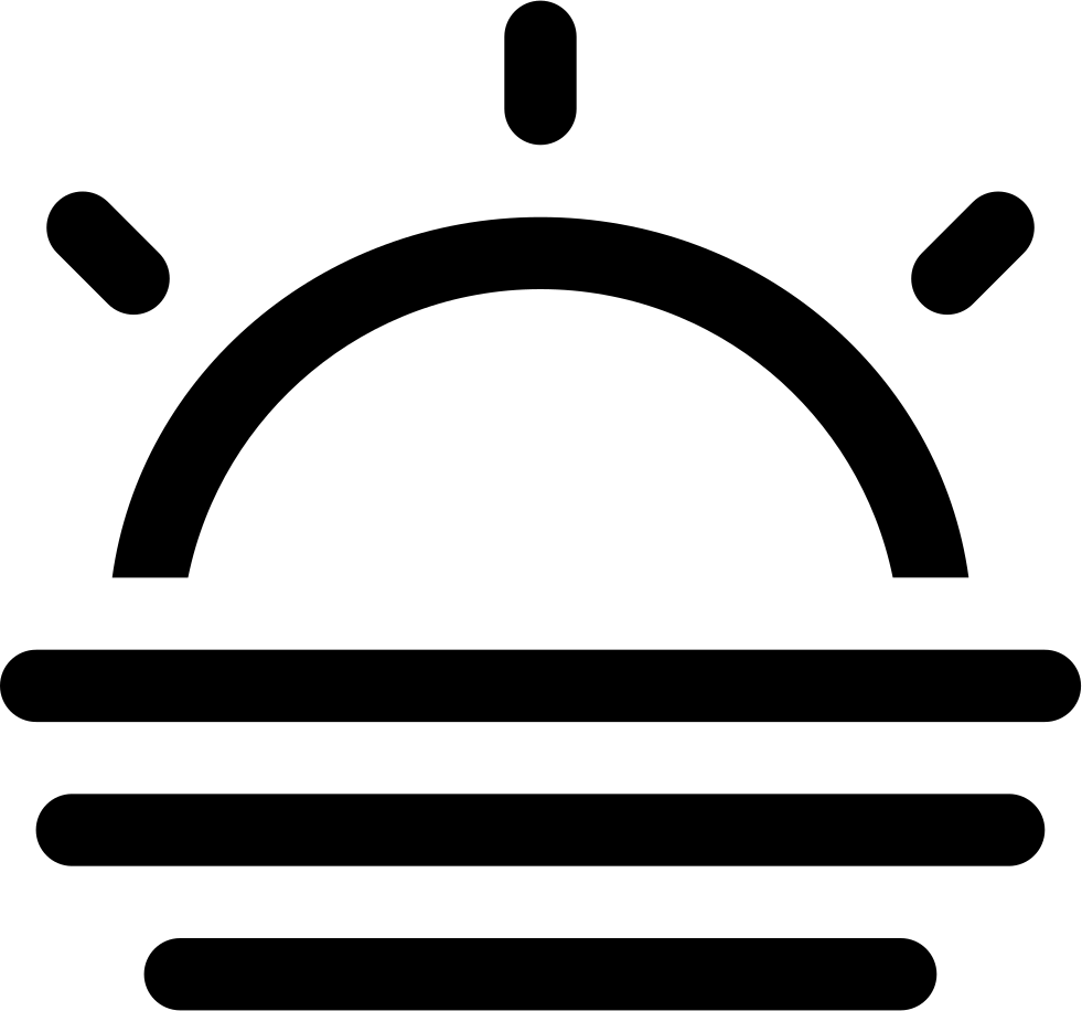 Foggy Day Fog At Sunset Or Sunrise Comments - Atardecer Icono Png (981x916)