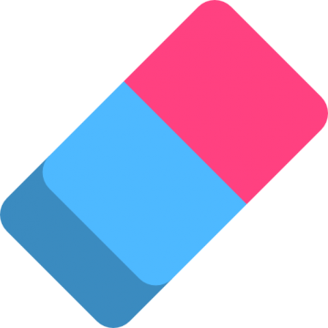 Eraser Objects - Transparent Background Eraser Png (360x360)