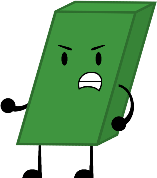 Green Clipart Eraser - Bfdi Green Eraser (584x628)
