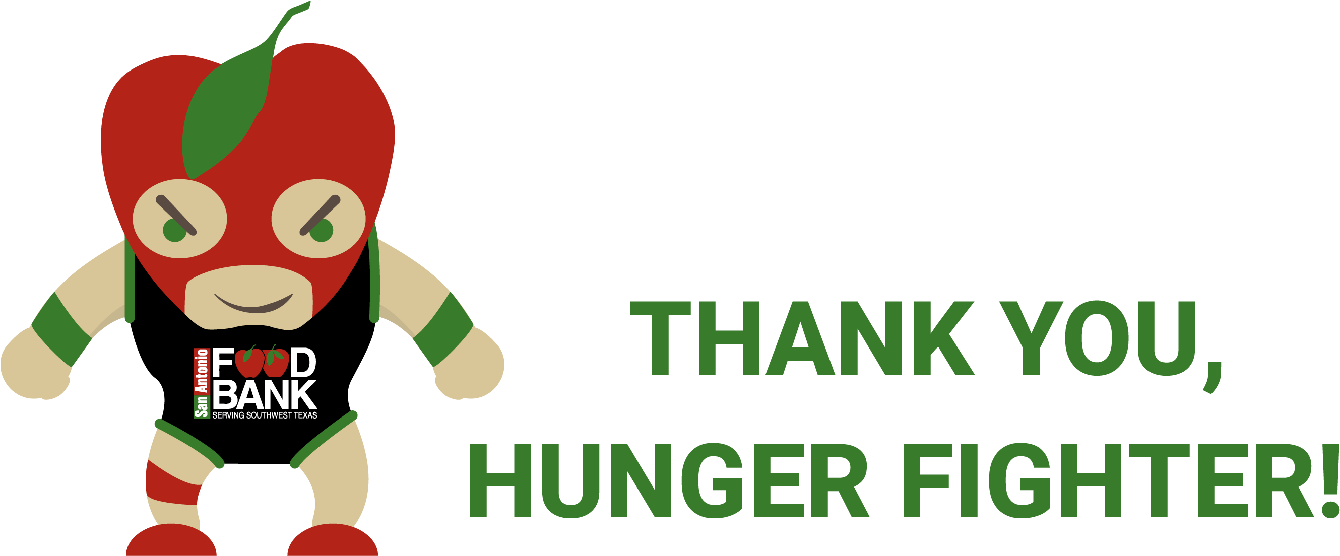 Donation Confirmation - San Antonio Food Bank Hunger Fighter (2667x1167)
