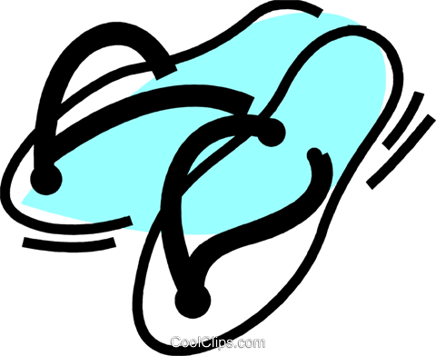 Sandals Royalty Free Vector Clip Art Illustration - Illustration (480x392)
