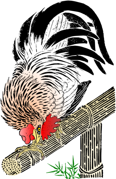 Rooster Seamless Pattern Chicken Computer Icons Cartoon - Giclee Painting: Sotan's Cock, 15th Century, 61x46in. (469x750)